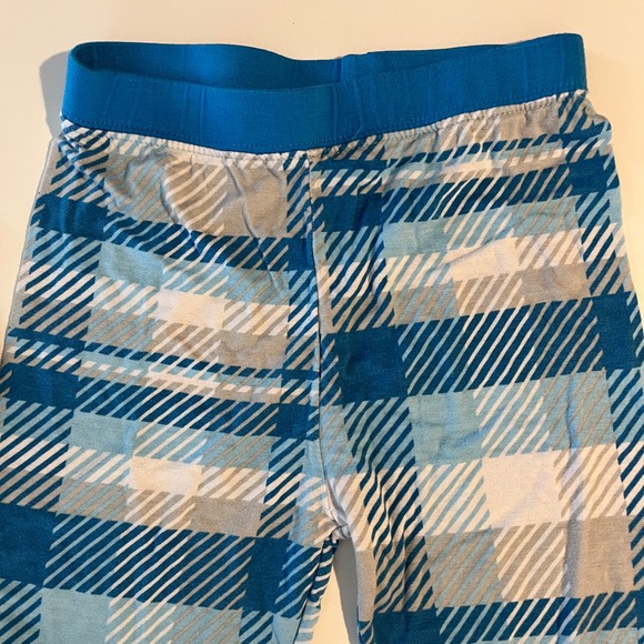 Little Sleepies Pajamas 4T Blueberry Plaid Bamboo Kids Sleepwear Set - Picture 6 of 7